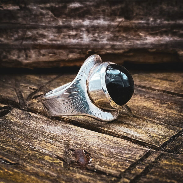 Bague ETOILE NOIRE - Taille 54
