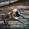 Bague ETOILE NOIRE - Taille 54