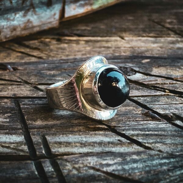 Bague ETOILE NOIRE - Taille 54