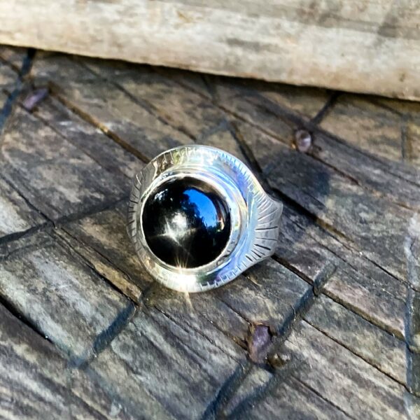 Bague ETOILE NOIRE - Taille 54