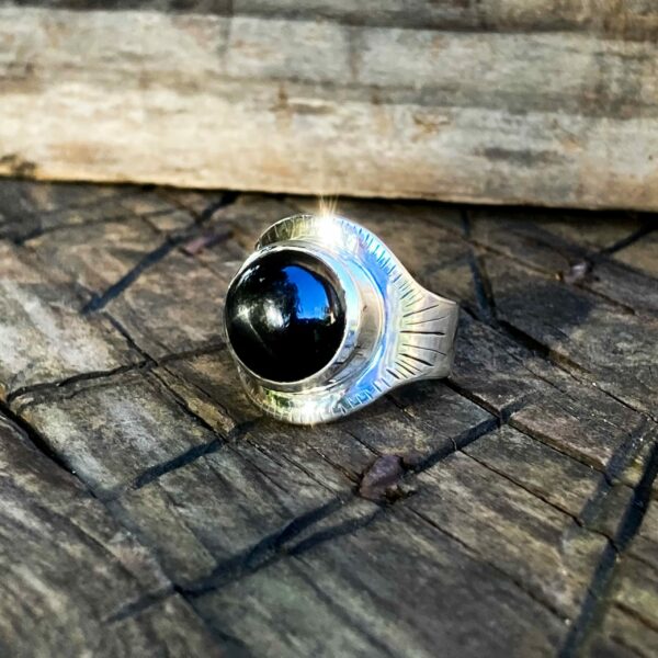 Bague ETOILE NOIRE - Taille 54