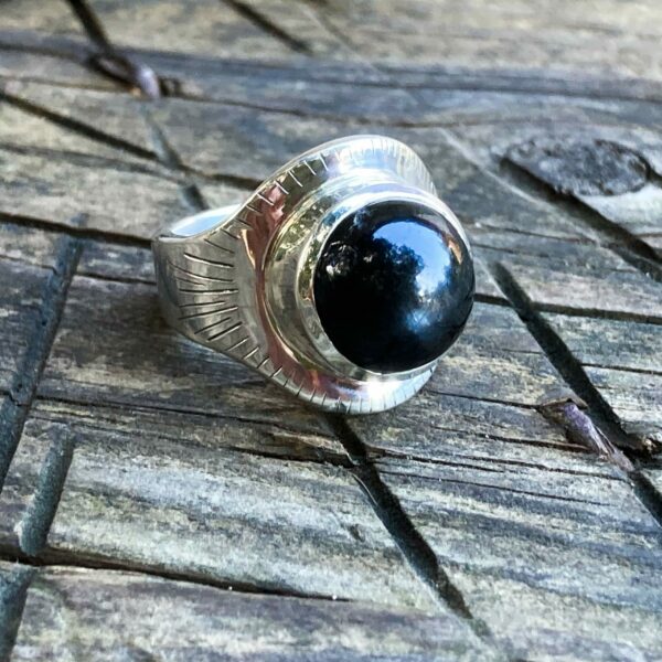 Bague ETOILE NOIRE - Taille 54